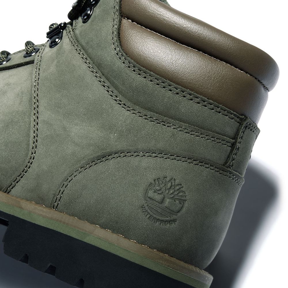 Botas de Montaña Timberland Argentina Hombre - Redwood Falls Waterproof Mid - Verde Oscuro - IARDJP-